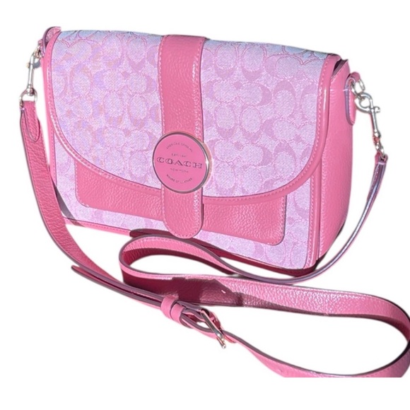Coach Signature Monogram Crossbody EUC - Picture 1 of 5